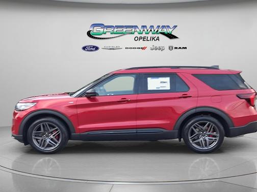 Rapid Red Metallic Tinted Clearcoat 2026 Ford Explorer ST-Line