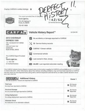 2013 Chevrolet Express 1500 1500 Cargo