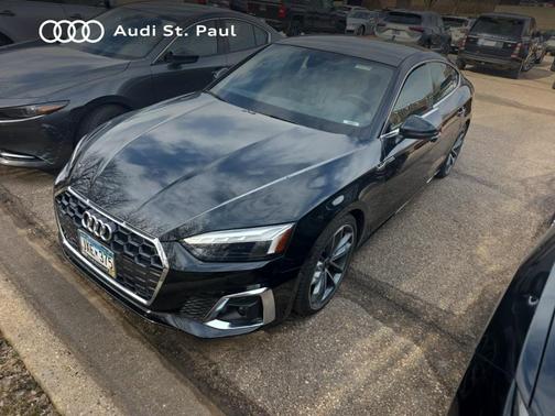 Mythos Black Metallic 2023 Audi A5 Sportback 45 S Line Premium Plus