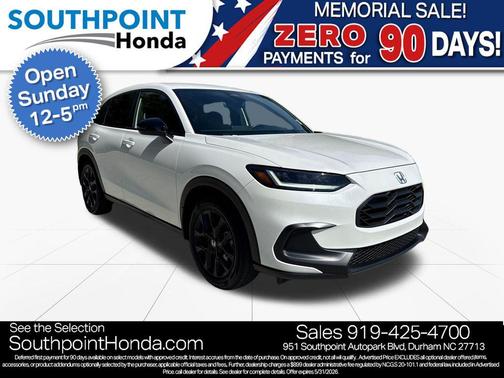 Platinum White Pearl 2025 Honda HR-V 2WD Sport