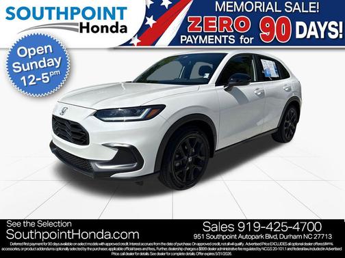 Platinum White Pearl 2025 Honda HR-V 2WD Sport