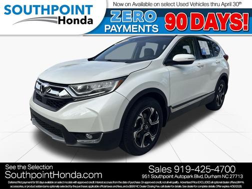 White Diamond Pearl 2018 Honda CR-V Touring