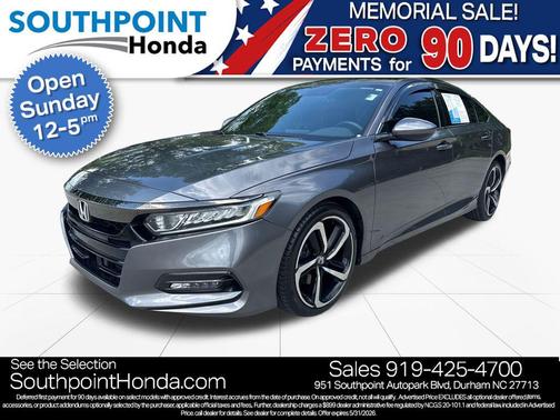 Modern Steel Metallic 2018 Honda Accord Sport