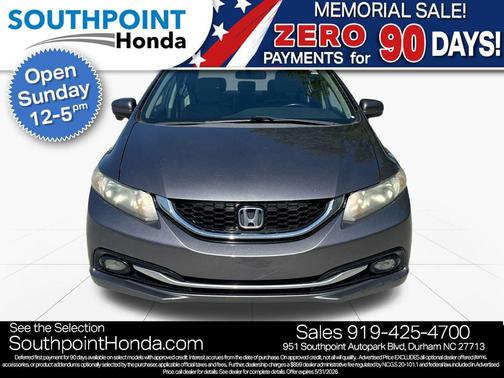 Modern Steel Metallic 2015 Honda Civic EX-L
