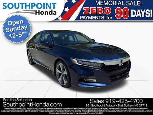 Obsidian Blue Pearl 2018 Honda Accord Touring