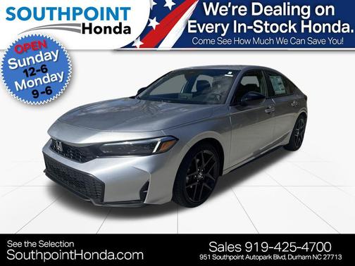 Solar Silver Metallic 2026 Honda Civic Sport