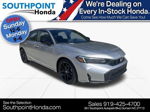 Solar Silver Metallic 2026 Honda Civic Sport