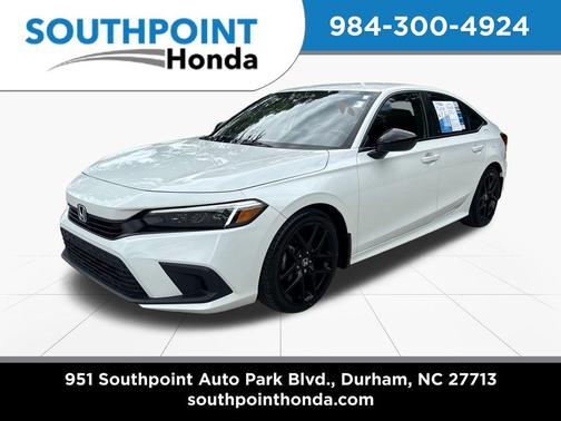 Platinum White Pearl 2023 Honda Civic Sport