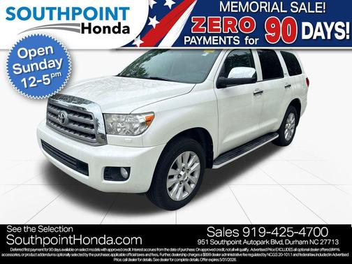 Blizzard Pearl 2016 Toyota Sequoia Platinum