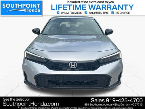 Solar Silver Metallic 2026 Honda Civic Sport