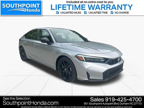 Solar Silver Metallic 2026 Honda Civic Sport