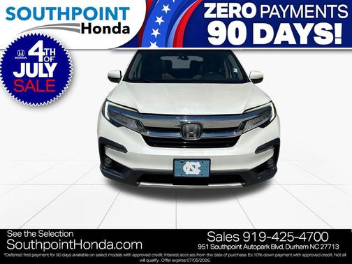 White Diamond Pearl 2019 Honda Pilot Touring 8-Passenger
