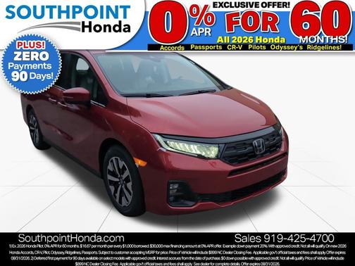 Radiant Red Metallic II 2026 Honda Odyssey EX-L