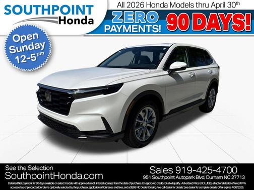 Platinum White Pearl 2026 Honda CR-V EX 2WD