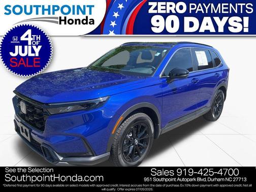 Canyon River Blue Met 2025 Honda CR-V Hybrid Sport AWD