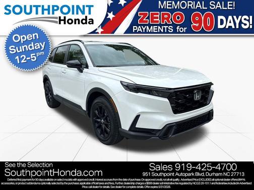 Platinum White Pearl 2026 Honda CR-V Hybrid Sport-L AWD