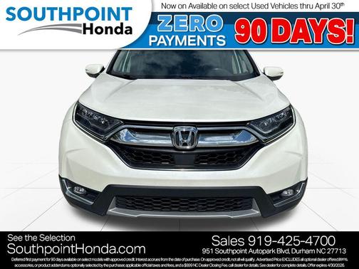 White Diamond Pearl 2018 Honda CR-V Touring