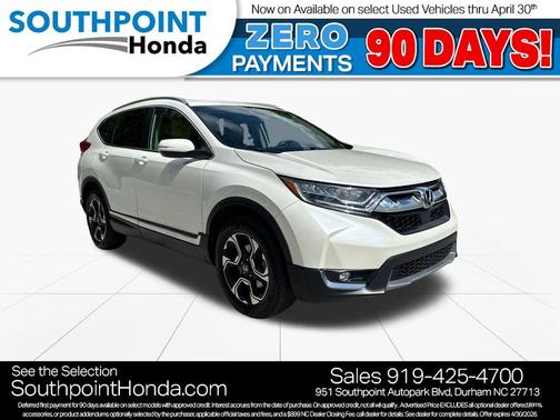 White Diamond Pearl 2018 Honda CR-V Touring