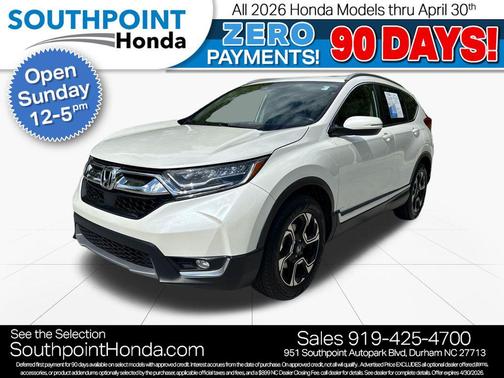 White Diamond Pearl 2018 Honda CR-V Touring