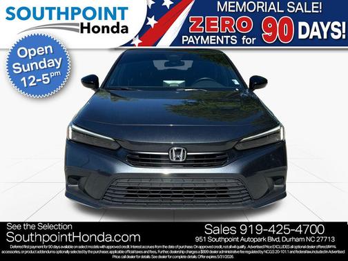 Gray Metallic 2024 Honda Civic Sport