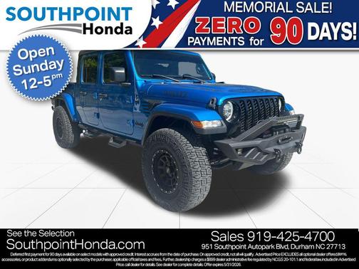 Hydro Blue Pearlcoat 2021 Jeep Gladiator Willys 4x4