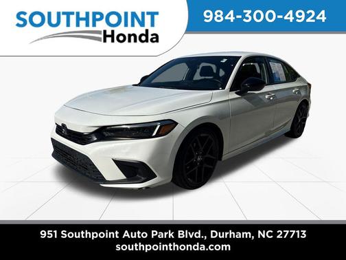 Platinum White 2023 Honda Civic Sport