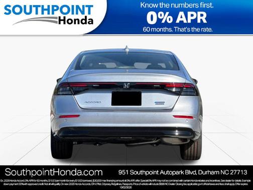 Solar Silver Metallic 2026 Honda Accord Hybrid Touring