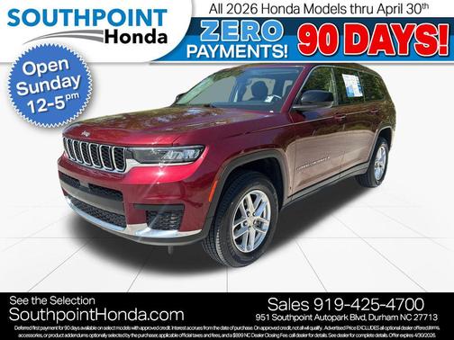 Velvet Red Pearlcoat 2022 Jeep Grand Cherokee L Laredo