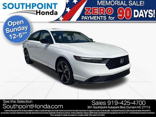 Platinum White Pearl 2026 Honda Accord SE