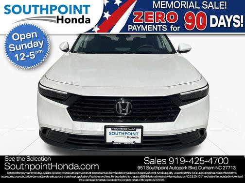 Platinum White Pearl 2026 Honda Accord LX 1.5T