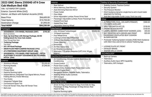 2023 GMC Sierra 2500 AT4