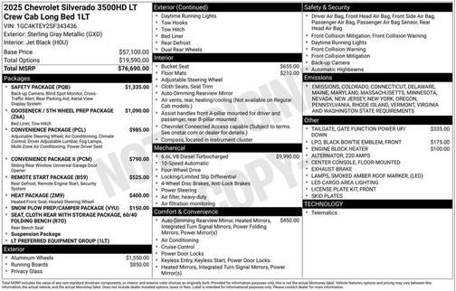 2025 Chevrolet Silverado 3500 LT