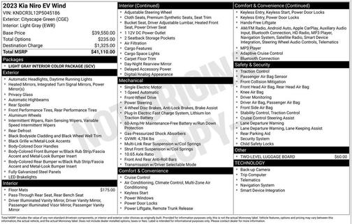 2023 Kia Niro EV Wind