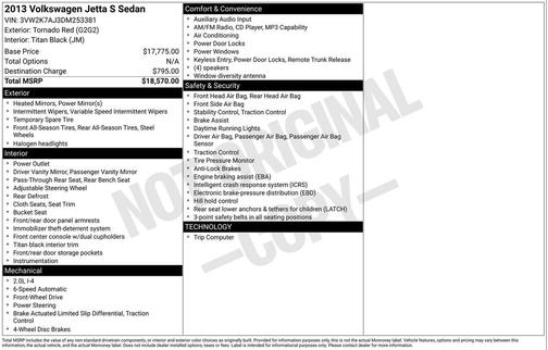 2013 Volkswagen Jetta S