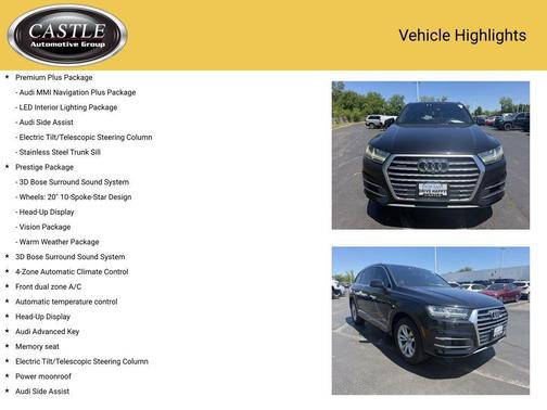 Black 2017 Audi Q7 3.0T Premium