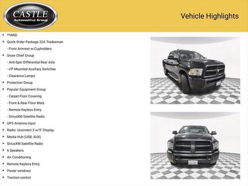 2018 RAM 2500 Tradesman Crew Cab 4x4 6'4' Box