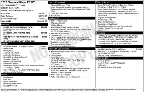 2025 Chevrolet Blazer 2LT