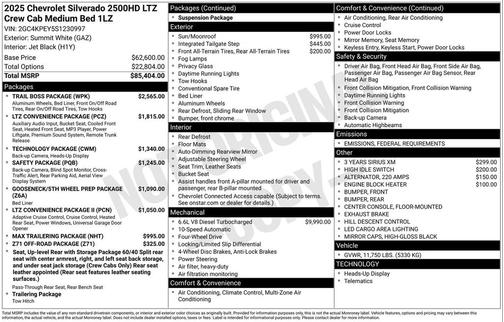 2025 Chevrolet Silverado 2500 LTZ