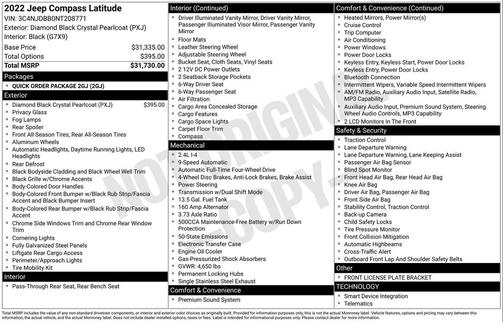 2022 Jeep Compass Latitude