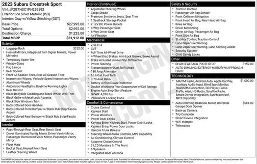 2023 Subaru Crosstrek Sport