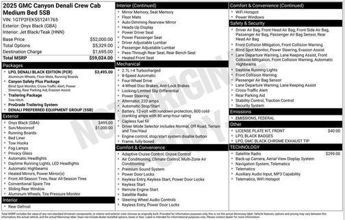2025 GMC Canyon Denali