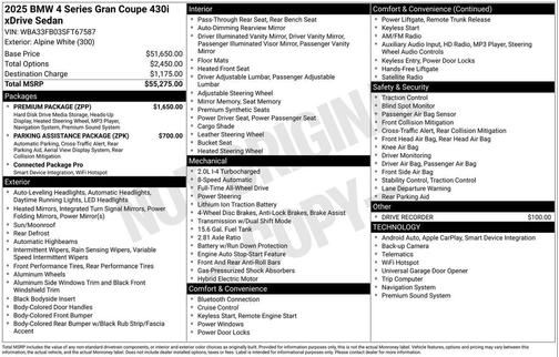 2025 BMW 430 Gran Coupe i xDrive