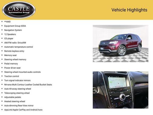 2018 Ford Explorer Platinum