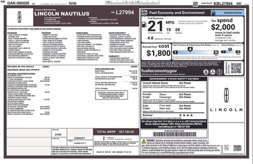 2019 Lincoln Nautilus Reserve