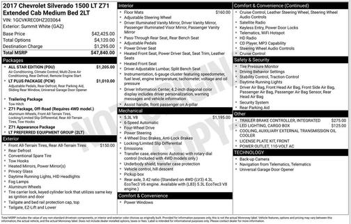 2017 Chevrolet Silverado 1500 2LT