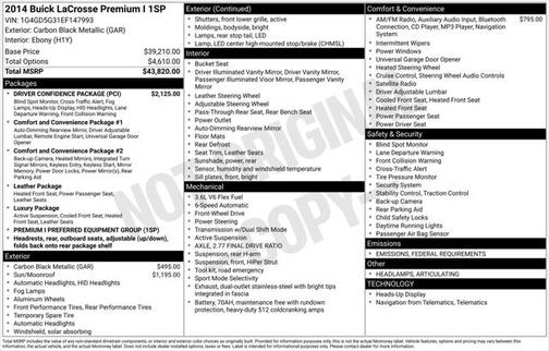 2014 Buick LaCrosse Premium 1