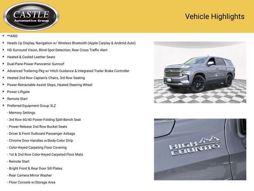 2021 Chevrolet Tahoe 4WD High Country