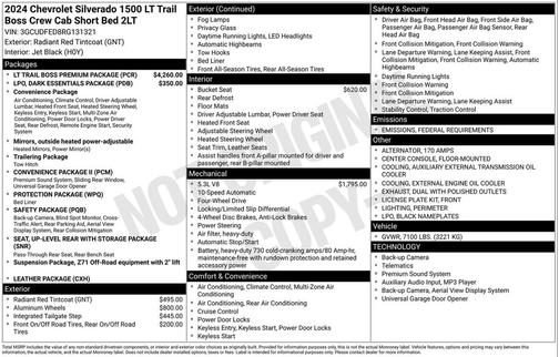 2024 Chevrolet Silverado 1500 LT Trail Boss