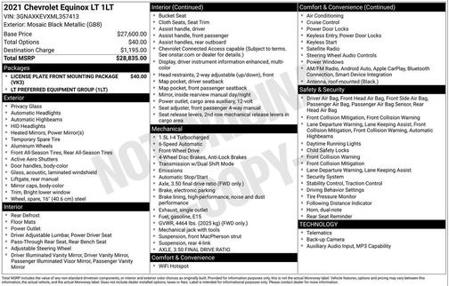 2021 Chevrolet Equinox 1LT