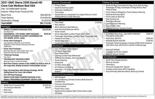 2021 GMC Sierra 2500 Denali